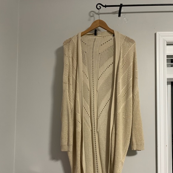 Divided H&M S Beige Long Cardigan - Picture 2 of 8